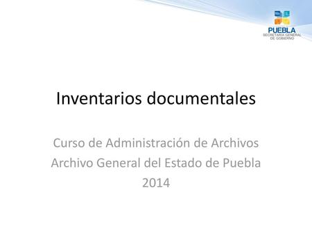 Inventarios documentales