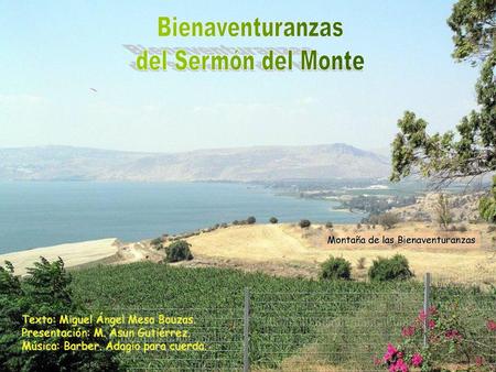 Bienaventuranzas del Sermón del Monte