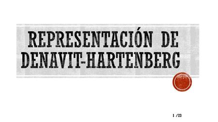 Representación de Denavit-Hartenberg