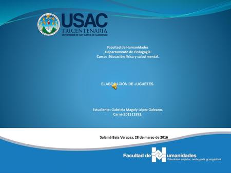 Curso: Educación física y salud mental. ELABORACIÓN DE JUGUETES.