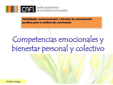 Competencias emocionales y bienestar personal y colectivo