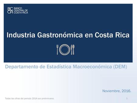 Industria Gastronómica en Costa Rica