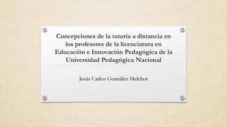 Jesús Carlos González Melchor