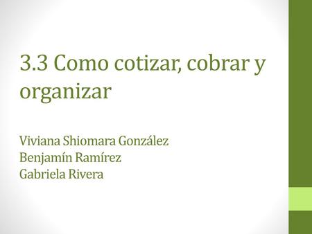 Importante Como en toda relación profesional es importante pactar de un inicio los honorarios que se recibirán como compensación de nuestro trabajo. Lo.