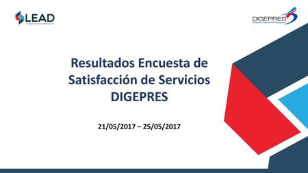 Resultados Encuesta de Satisfacción de Servicios