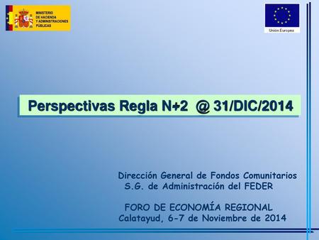 Perspectivas Regla 31/DIC/2014