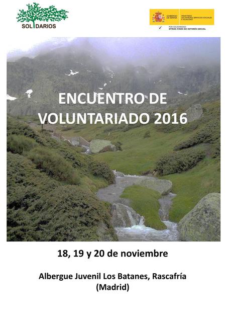 ENCUENTRO DE VOLUNTARIADO 2016
