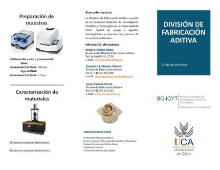División de fabricación aditiva