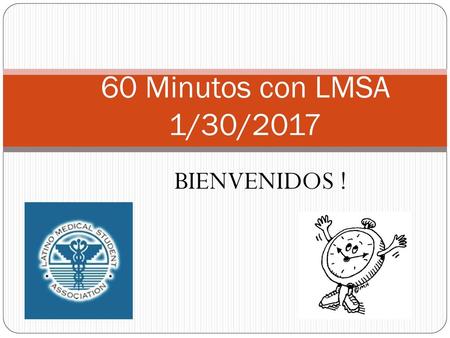 60 Minutos con LMSA 1/30/2017 BIENVENIDOS !.