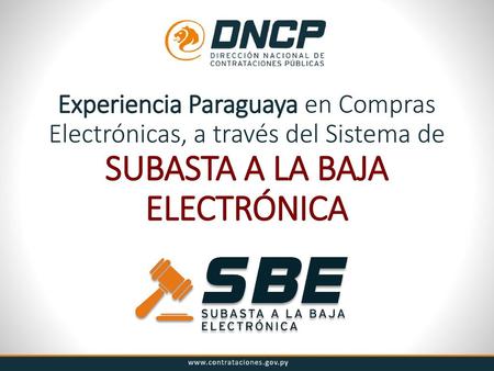 La Subasta a la Baja Electrónica y su Implementación en Paraguay