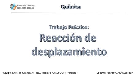 Reacción de desplazamiento