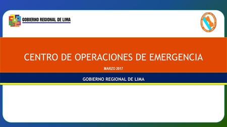 CENTRO DE OPERACIONES DE EMERGENCIA MARZO 2017