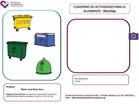CUADERNO DE ACTIVIDADES PARA EL ALUMNADO - Reciclaje