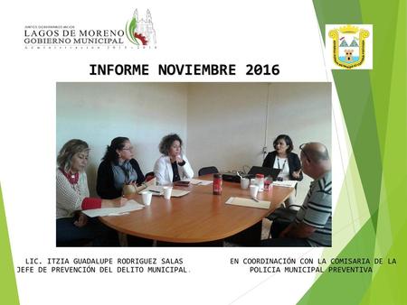 INFORME NOVIEMBRE 2016 LIC. ITZIA GUADALUPE RODRIGUEZ SALAS