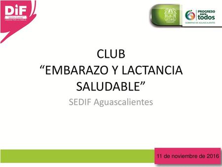 CLUB “EMBARAZO Y LACTANCIA SALUDABLE”