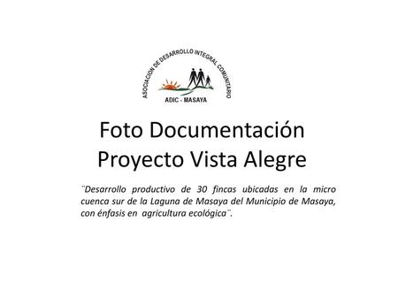 Foto Documentación Proyecto Vista Alegre