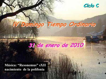 lV Domingo Tiempo Ordinario