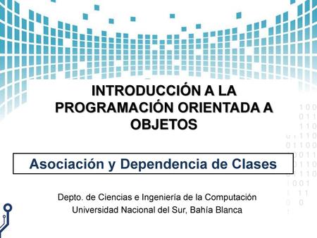 INTRODUCCIÓN A LA PROGRAMACIÓN ORIENTADA A OBJETOS