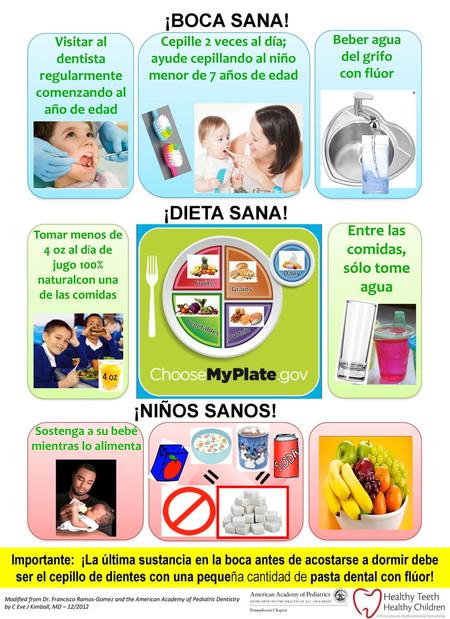 = = ¡BOCA SANA! ¡DIETA SANA! ¡NIÑOS SANOS!