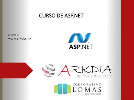 CURSO DE ASP.NET powered by www.arkdia.mx.
