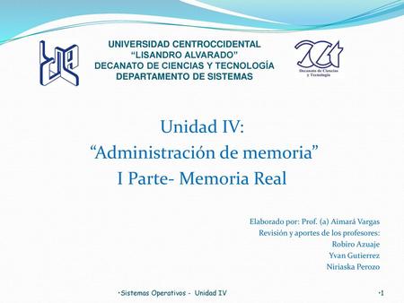 “Administración de memoria”
