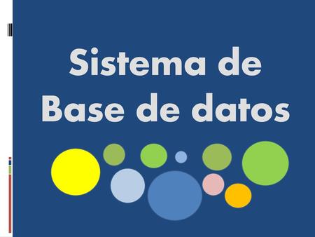 Sistema de Base de datos
