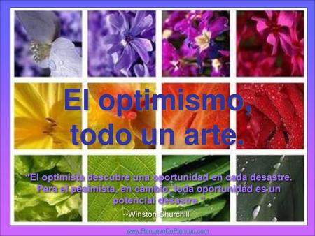 El optimismo, todo un arte.