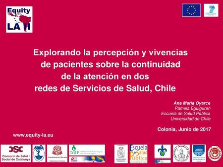de la atención en dos redes de Servicios de Salud, Chile