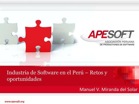 Industria de Software en el Perú – Retos y oportunidades