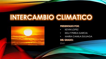 VIDEOS El cambio climático es el problemas mas grave que sufre el medio ambiente en la actualidad. El intercambio climático es, el cambio de clima, es.