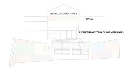 TECNOLOXÍA INDUSTRIAL II TEMA 01 ESTRUCTURA INTERNA DE LOS MATERIALES.