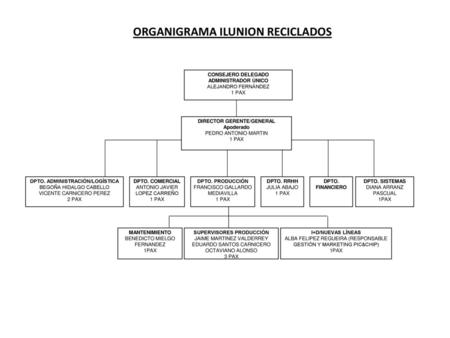 ORGANIGRAMA ILUNION RECICLADOS