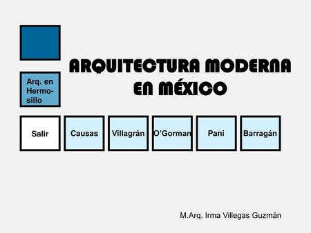 ARQUITECTURA MODERNA EN MÉXICO