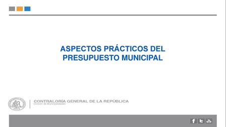 ASPECTOS PRÁCTICOS DEL PRESUPUESTO MUNICIPAL