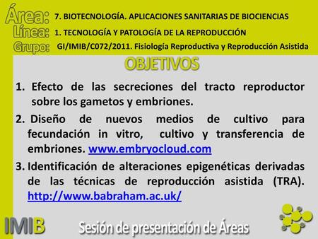 7. BIOTECNOLOGÍA. APLICACIONES SANITARIAS DE BIOCIENCIAS