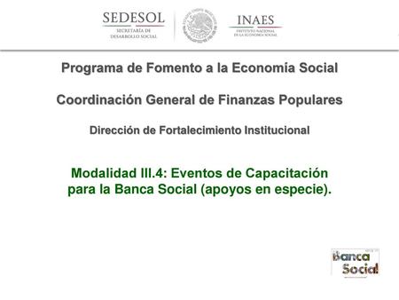 Programa de Fomento a la Economía Social