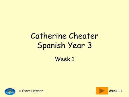 Catherine Cheater Spanish Year 3
