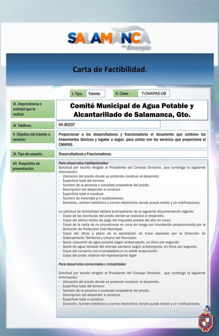 Comité Municipal de Agua Potable y Alcantarillado de Salamanca, Gto.