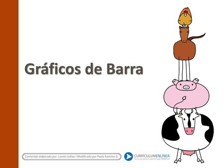 Gráficos de Barra Contenido elaborado por: Loreto Jullian I Modificado por Paola Ramírez G.