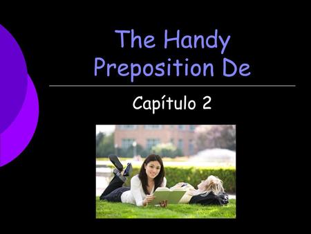 The Handy Preposition De