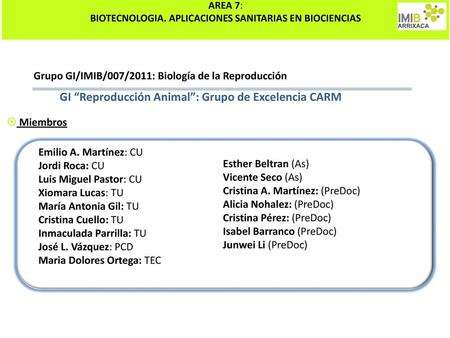 BIOTECNOLOGIA. APLICACIONES SANITARIAS EN BIOCIENCIAS