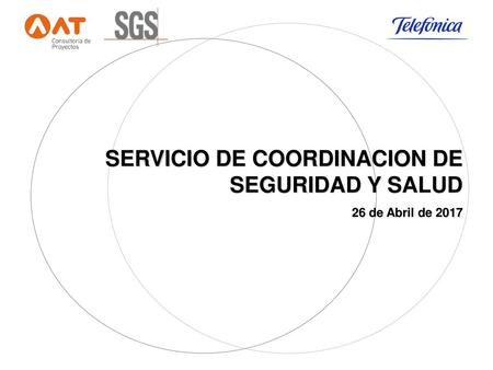 SERVICIO DE COORDINACION DE SEGURIDAD Y SALUD
