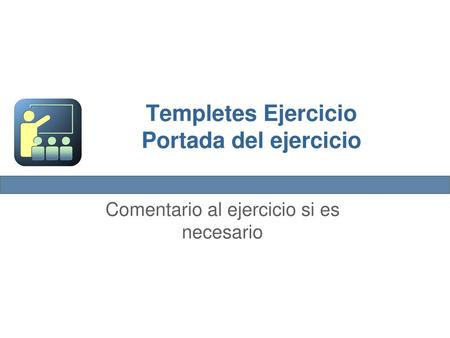 Templetes Ejercicio Portada del ejercicio