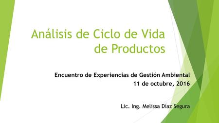 Análisis de Ciclo de Vida de Productos