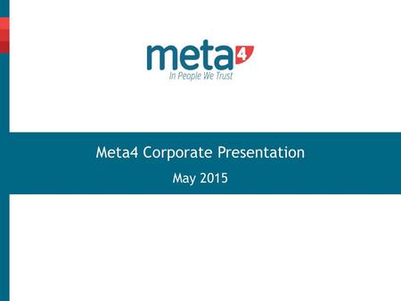 Meta4 Corporate Presentation