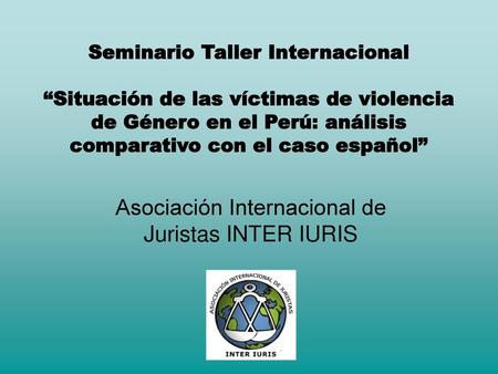 Asociación Internacional de Juristas INTER IURIS
