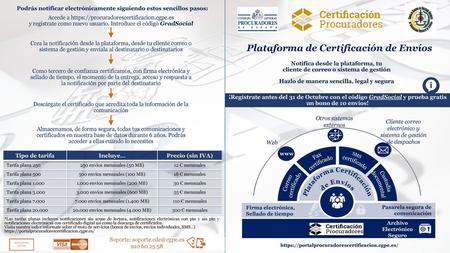 Plataforma de Certificación de Envíos