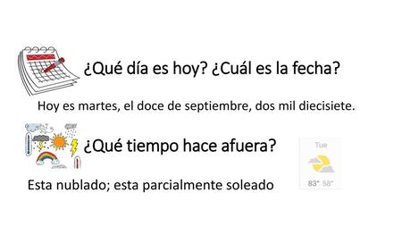 ¿Qué día es hoy? ¿Cuál es la fecha?