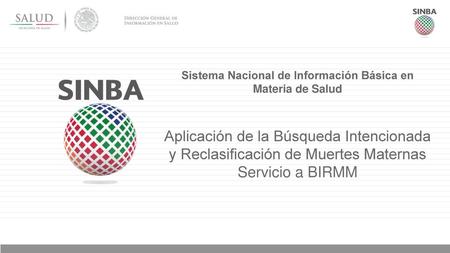 Sistema Nacional de Información Básica en Materia de Salud