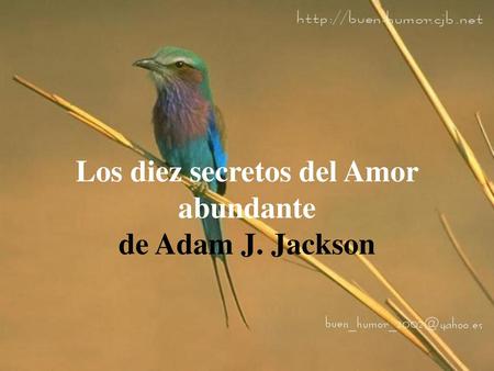 Los diez secretos del Amor abundante de Adam J. Jackson